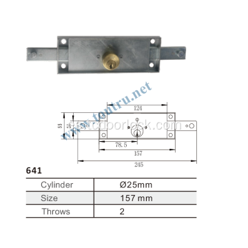 641 cerradura de puerta de garaje con persiana enrollable